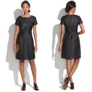 Madewell Jacquard Dress 0 Black EUC